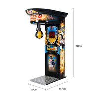 Máquina de Boxeo Comercial Iron Dragon Punching Game - Juego de Arcade de Fuerza Industrial para Centros Comerciales y Parques de Atracciones