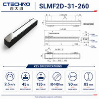 CTECHNO SLMF2D-31-260 Módulo de Posicionamiento Lineal Integrado de Alta Velocidad para Automatización de Semiconductores, Carrera de 260 mm