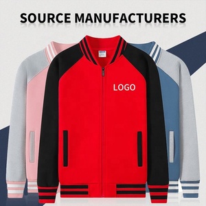 Sudaderas de Béisbol para Hombre de Primera Calidad, Cuello Alto con Cremallera, Bordado Personalizado, Logotipo Impreso, Algodón Sólido, Manga Larga, Otoño - Product Image 2