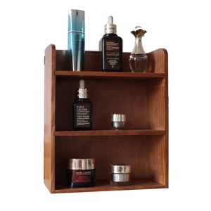 Wooden <b>Desktop</b> Organizer 3 Tier Cosmetic Storage Rack For Makeup Perfume Display <b>Shelf</b> - Product Image 5