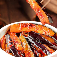 Frozen Listo para Comer Yu Xiang Berenjena Comida Vegetariana China Platos Gourmet Precocinados