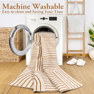 Tappeto Moderno Astratto <span class=keywords><strong>in</strong></span> Nylon Lavabile Antiscivolo Arcobaleno Morbido <span class=keywords><strong>per</strong></span> <span class=keywords><strong>Soggiorno</strong></span> e Camera da Letto - Product Image 4