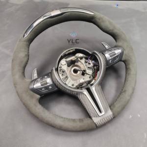 Volante de Fibra de Carbono YLC para <span class=keywords><strong>BMW</strong></span> F30 F10 E90 E70 E71 F35 F22 F18 E46 <span class=keywords><strong>E36</strong></span> E60 M3 M4 M5 M, Volante Deportivo - Product Image 3