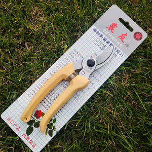 Sécateur Nongyou 130A en acier inoxydable avec poignée jaune, outils de taille pour arbres et fleurs de jardin, fabriqué à Taïwan - Product Image 2