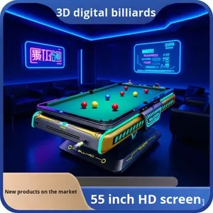 Table de billard numérique d'arcade commerciale à monnayeur avec jeu à deux joueurs, numérisation de code <span class=keywords><strong>QR</strong></span> et classement <span class=keywords><strong>en</strong></span> <span class=keywords><strong>ligne</strong></span> - Product Image 3