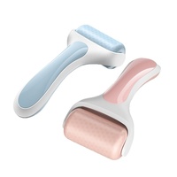 Appareil de massage facial à rouleaux de glace silencieux PE, modèle R1 transfrontalier de Shenzhen, pour compresses froides