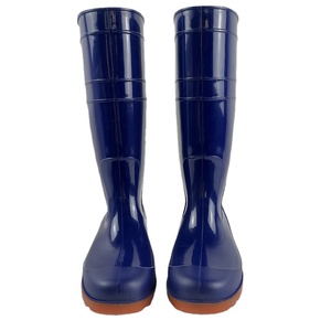 Botas de Lluvia de PVC Azules de Fabricación China, Botas de Trabajo Largas para Hombre, Mercado Coreano - Product Image 5