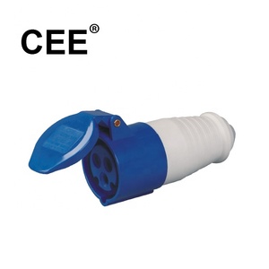 CEE IP44 230V blu 2P + E 6H 16A 250V connettore spina elettrica industriale spina di alimentazione 013 16amp - Product Image 3