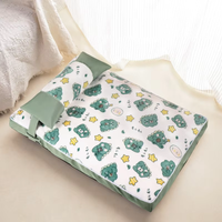 Lit pour chat et chien en tissu à carreaux mignon, coussin doux et confortable, housse amovible rouge avec oreiller en mousse, pour toutes les saisons - Vente flash