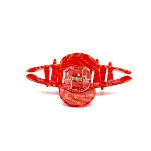 Pinza de Pelo Estilo Coreano de 9.6cm con Rayas Rojas de Acetato, Pinza de Pelo Moderna para Mujer, Pinza de Pelo para Recoger el Cabello, Venta al por Mayor Personalizada - Product Image 5