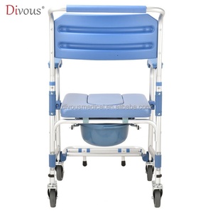 <b>Folding</b> Medical Equipment Shower <b>Commode</b> Chair <b>Commode</b> Toilet Chair Foldable Bedside <b>Commode</b> Chair for Elderly With Wheel Toilet - Product Image 4