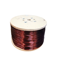 AWG kelas 130-240 derajat 5.5mm berenamel Solid kawat aluminium Toroidol Transformer kabel Winding Ply-Wood Spool kabel listrik