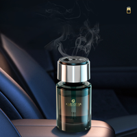 Diffuseur d'aromathérapie portable de haute qualité 160 ml, rechargeable par USB, en alliage d'aluminium et verre, design élégant, pour parfum de voiture