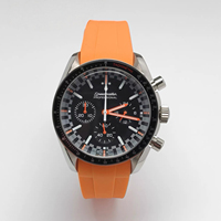 Nouvelle montre chronographe à quartz pour hommes, 40mm, boîtier en acier massif, bracelet en caoutchouc, mouvement VK63