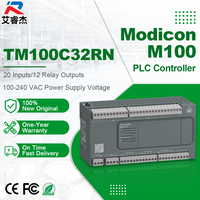 Modul PLC TM100C32RN Baru 100% Original, Modicon Seri M100, Programmable Logic Controller, Output Relay 20I/12O, 220VAC, Tersedia