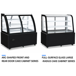 Vitrina Refrigerada para Pastelerí<span class=keywords><strong>a</strong></span>, <span class=keywords><strong>de</strong></span> Una Sola Temperatura, con Vidrio Curvo, Iluminación LED y Control Digital - Product Image 4
