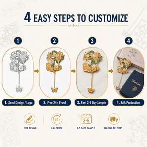 Segnalibro in Metallo Personalizzato con Design Estetico, Accessorio <span class=keywords><strong>per</strong></span> Libri con Fiori e Farfalle Traforati, Segnapagina con Ciondolo a Catena, <span class=keywords><strong>Regalo</strong></span> <span class=keywords><strong>per</strong></span> Amanti dei Libri - Product Image 4