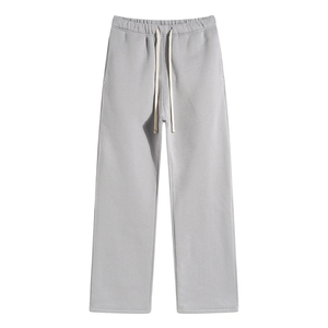 Pantalon de survêtement en laine polaire personnalisé Pantalon à jambe droite Pantalon de survêtement vintage délavé à l'acide pour hommes - Product Image 5