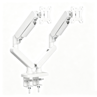 Soportes Dobles para Monitores de 17"~35", Soporte de Monitor Ajustable en Altura, Carga Máxima 10 kg, Apto para Pantallas de Diferentes Tamaños, Gran Venta