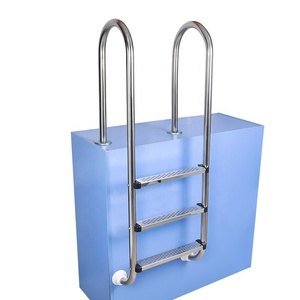 Escalera mecánica de alcantarillado para <span class=keywords><strong>piscina</strong></span>, escalera gruesa de acero inoxidable 304, soporte para el hogar, pasamanos, escalera de escalada, escalera tipo MU - Product Image 3