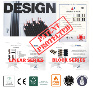 Tablero <span class=keywords><strong>de</strong></span> pared decorativo para interiores 3D absorbente <span class=keywords><strong>de</strong></span> <span class=keywords><strong>sonido</strong></span>, <span class=keywords><strong>placa</strong></span> absorbente <span class=keywords><strong>de</strong></span> fibra <span class=keywords><strong>de</strong></span> poliéster HDF impermeable ignífuga, Panel insonorizado - Product Image 5