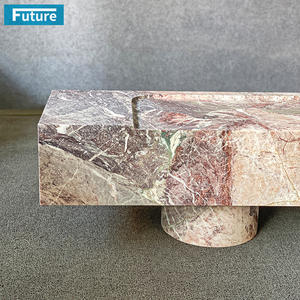 Taburete de silla de mármol elegante de mármol contemporáneo para grandes reuniones familiares y eventos Patio y decoración del hogar - Product Image 3