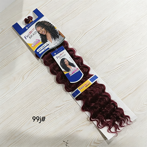 BELEZA 99j #   Extensions de cheveux au crochet <span class=keywords><strong>Afro</strong></span> Spring Twist Deep Wave de 22 pouces en gros, bouclées et rebondissantes, sans nœuds - Product Image 1