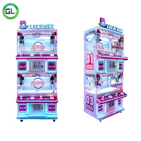 Machine à griffes d'arcade à monnayeur pour 2 joueurs, de qualité commerciale, avec structure en métal et acrylique, pour centres de divertissement