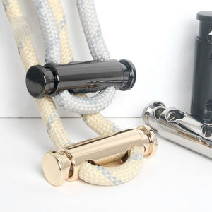 धातु समायोज्य बकल डबल छेद धातु कॉर्ड लॉक वसंत फास्टनर स्टॉपर गोल रस्सी लानीनार्ड सहायक उपकरण - Product Image 3