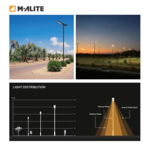 Farola Solar LiFePO4 Resistente para Exteriores, para Carreteras, Caminos, Patios, Jardines e Iluminación Comunitaria - Product Image 5