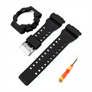 ชุดเคสและสายนาฬิกา TPU แบบด้านสำหรับ Casio <span class=keywords><strong>G</strong></span>-<span class=keywords><strong>Shock</strong></span> <span class=keywords><strong>GA</strong></span>-<span class=keywords><strong>110</strong></span> GD-100 GAX-100 สายนาฬิกาทดแทนพร้อมชุดเคสป้องกันขอบหน้าปัด - Product Image 1