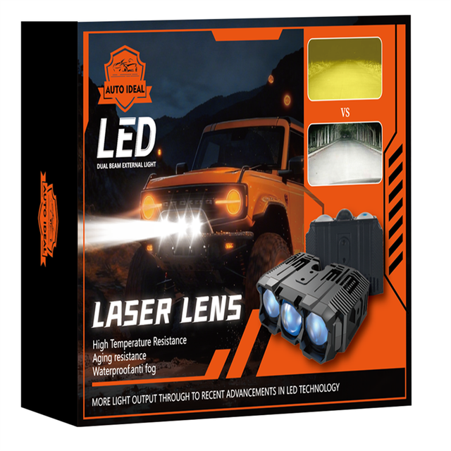 Hot Selling F06L 200W 6000LM 4000K Universal Fitment Bi LED Projector Headlights for Audi C-Class Fog Lights