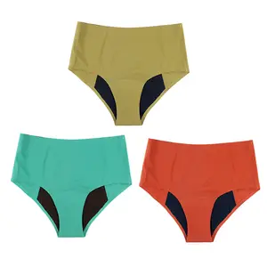 Famicheer BSCI Women Full Protection 4 Layers Period Panties Young Girl Menstrual Cotton Panties for Teens Woven Adults