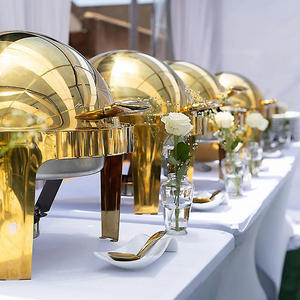 Роскошные круглые 6 л из нержавеющей стали, набор серверов для буфета, универсальные решения, частная марка, оптовая продажа, тарелка для натирания - Product Image 2