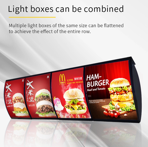Đèn <span class=keywords><strong>LED</strong></span> Chiếu Sáng Phía Sau Nhà Hàng Chungkong, Giá Treo Hai Mặt, Hiển Thị Menu, Hộp Đèn - Product Image 5