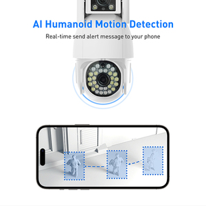 V380 ngoài trời IP65 không dây 1080P Dual-Lens CCTV Camera được xây dựng trong mic Lan 1MP + 1MP giám sát từ xa RV4-WIFI V380 có tính năng CMOS - Product Image 3