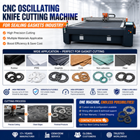 Cortadora CNC con Cuchilla Vibratoria para Láminas de EVA, EPDM, Espuma de Goma, Juntas Industriales, Máquina de Corte Automática