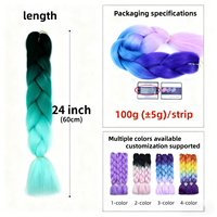 Vente en gros usine 1 paquet 24 pouces Rouge Jumbo Double trame à basse température Extensions de cheveux à tresser pour femmes Tresses torsadées
