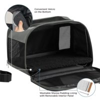 Sac de voyage pour animaux de compagnie MJ Brand en tissu Oxford, fermeture éclair, écologique, pour console centrale de voiture, souple et pliable, vente en gros