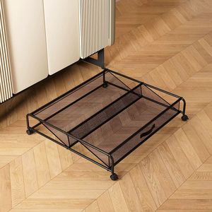 Household Under <strong>Bed</strong> Storage Box with Wheels Iron Storage <strong>Cart</strong> Shoes Storage Organizer <strong>Cart</strong> Under <strong>Bed</strong> Rack - Product Image 3