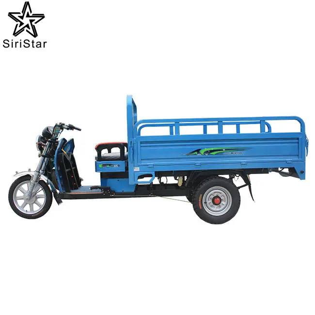 1500w 72v Loading 1000kg Cargo Electric Tricycles With Open Cabin Used In Farm