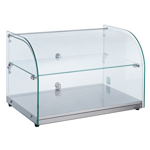 Vetrina espositiva in vetro Lacor 60 cm con frontale curvo per uso panetteria e gastronomia - Product Image 1