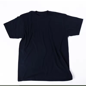 T-shirt à manches courtes pour homme, bleu royal, col rond, coupe classique, couleur unie, jersey de coton, vêtements décontractés - Product Image 4