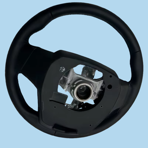 พวงมาลัยหนัง<span class=keywords><strong>สี</strong></span><span class=keywords><strong>ดำ</strong></span>สไตล์ GR แบบกำหนดเองสำหรับ Toyota Corolla 4Runner Crown RAV4 Fortuner <span class=keywords><strong>Yaris</strong></span> Prius Lexus Lx570 GX470 - Product Image 6