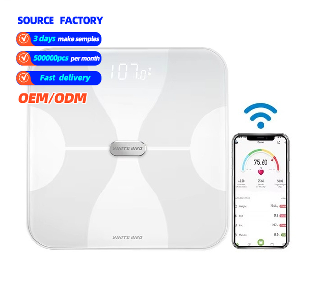 High Quality Smart Digital BMI Scale for Bathroom LCD Display Body Composition Scale for Weight Fat Measurement Body Fat Scale