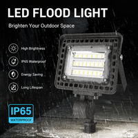 Projecteurs LED d'extérieur IPixel 15W, Éclairage de Sécurité Étanche IP65 pour Garage, Cour et Jardin 60/120