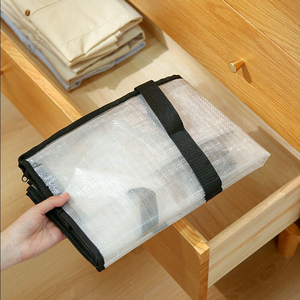 Big Volume Waterproof <strong>Storage</strong> <strong>Bag</strong> Durable PE Woven Moving <strong>Bags</strong> with Handles for <strong>Clothes</strong> Quilts Home and Travel Organizer - Product Image 6
