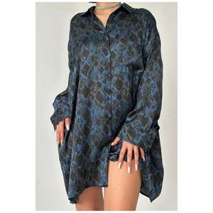 Camisas de Negocios Casuales y Formales Negras al por Mayor, Suministro ODM, Cuello Alto, Manga Corta, Temporada de Invierno, Talla 6XL, Paquete Individual - Product Image 2