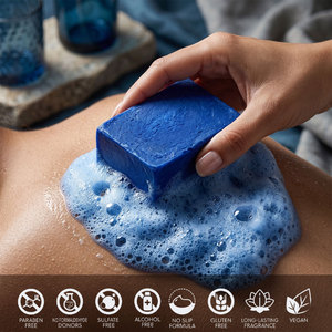 <span class=keywords><strong>Savon</strong></span> artisanal blanchissant et éclaircissant pour la peau, à base de Nila bleue marocaine, biologique, en gros, marque privée - Product Image 5