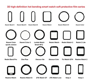 Protector de Pantalla 3D de Cobertura Total con Curvatura Inteligente para Relojes Inteligentes <span class=keywords><strong>Huawei</strong></span> <span class=keywords><strong>Watch</strong></span> Fit 4 GT 3 <span class=keywords><strong>Honor</strong></span> Band 4 <span class=keywords><strong>Pro</strong></span> - Product Image 3